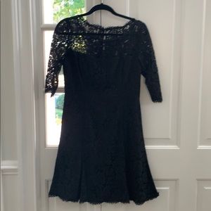 Black lace Eliza J for and flare dress
